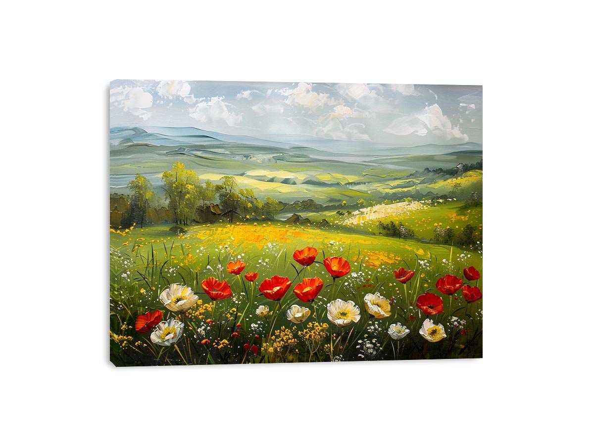 poppy meadow Canvas Print