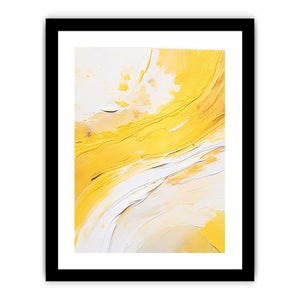 Yellow and white abstract Canvas Print