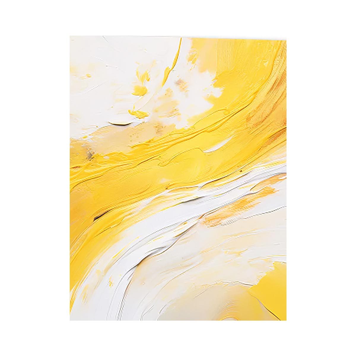 Yellow and white abstract Canvas Print