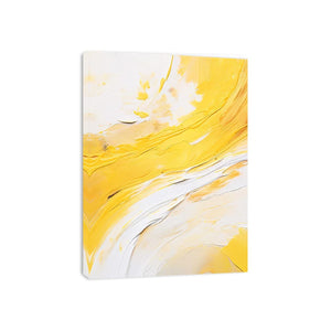 Yellow and white abstract Canvas Print