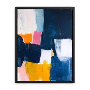 Abstract modern color block artwork