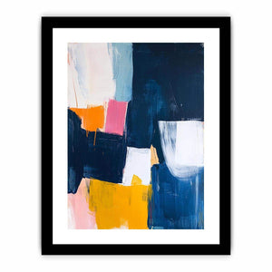 Abstract modern color block artwork