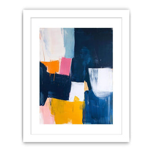 Abstract modern color block artwork