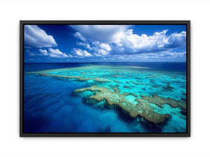 Aerial ocean reef