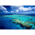 Aerial ocean reef
