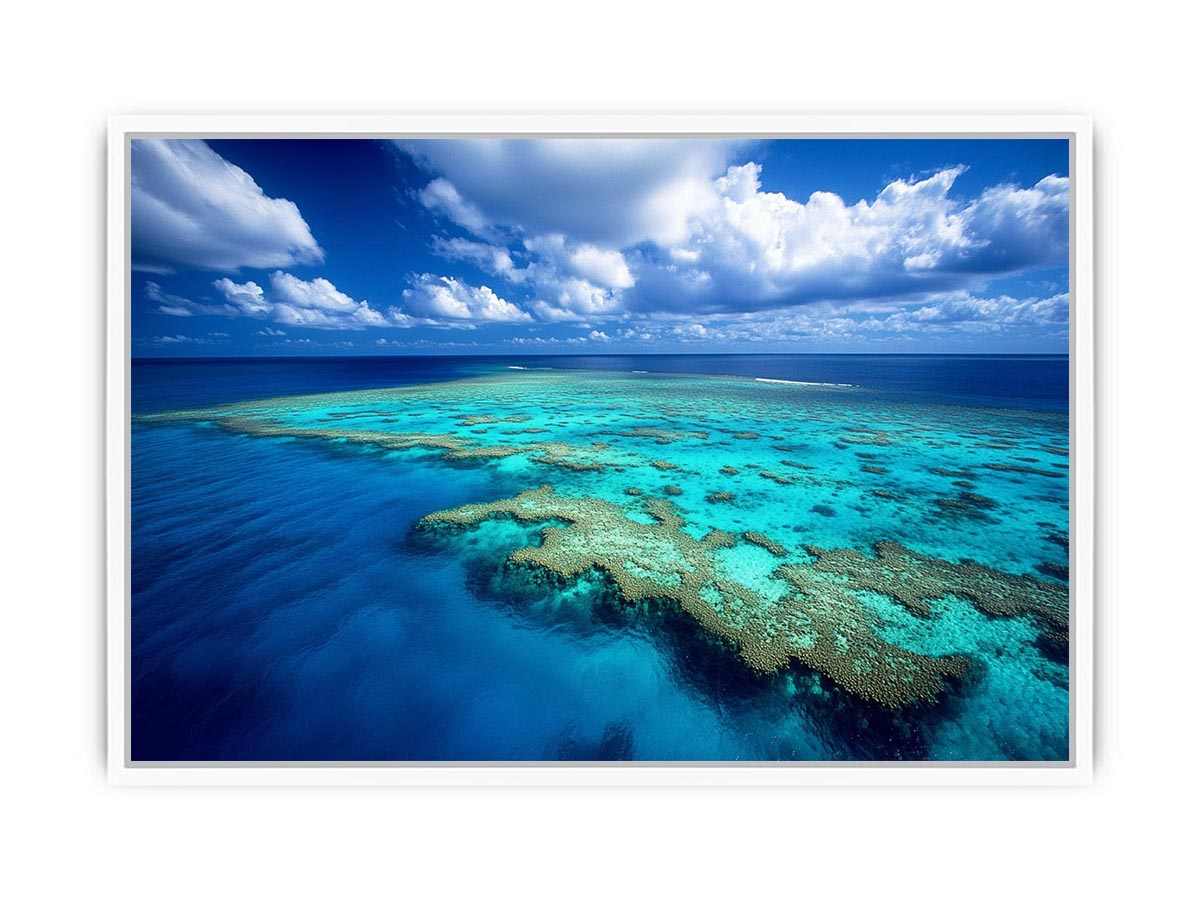 Aerial ocean reef