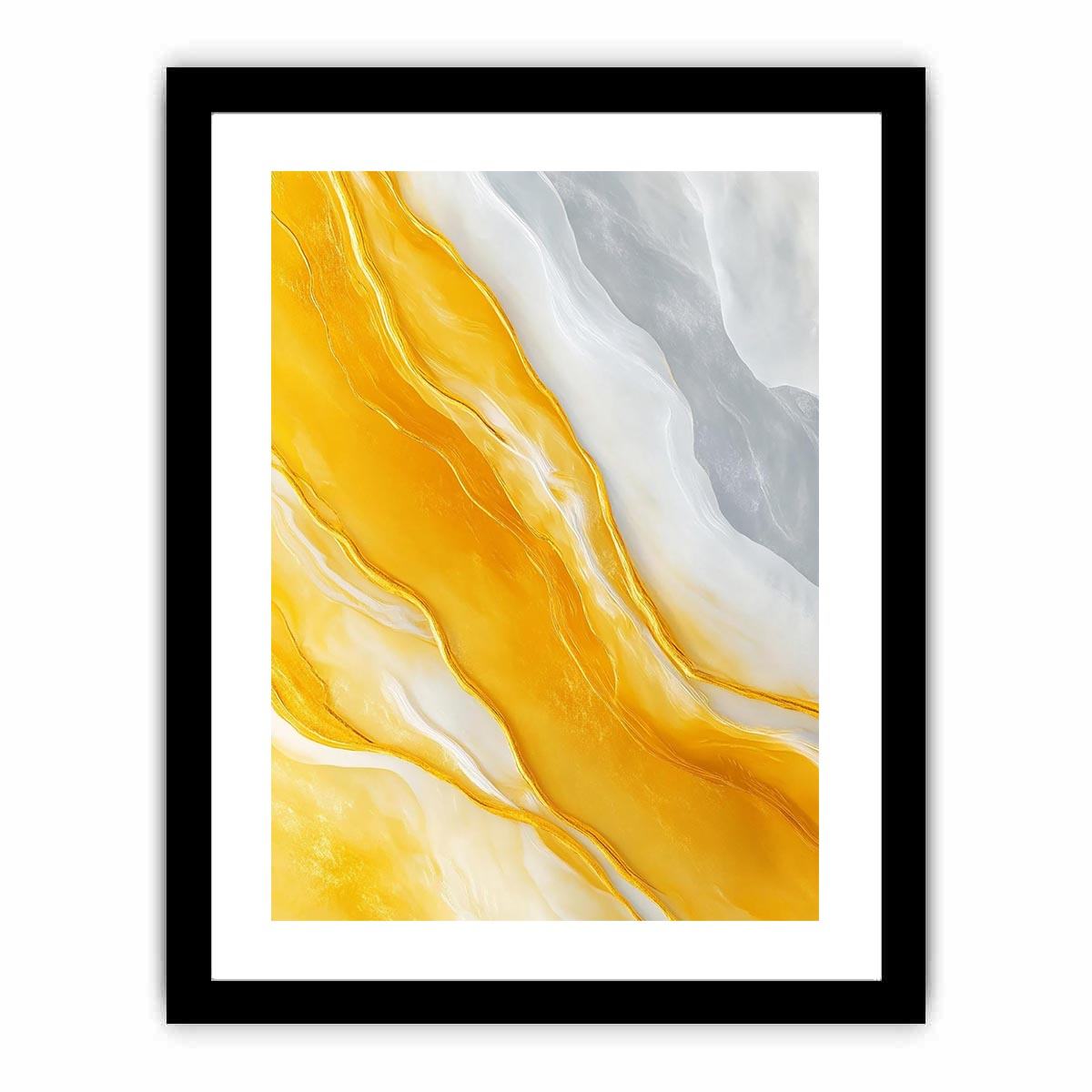 Gold marble abstract artwork