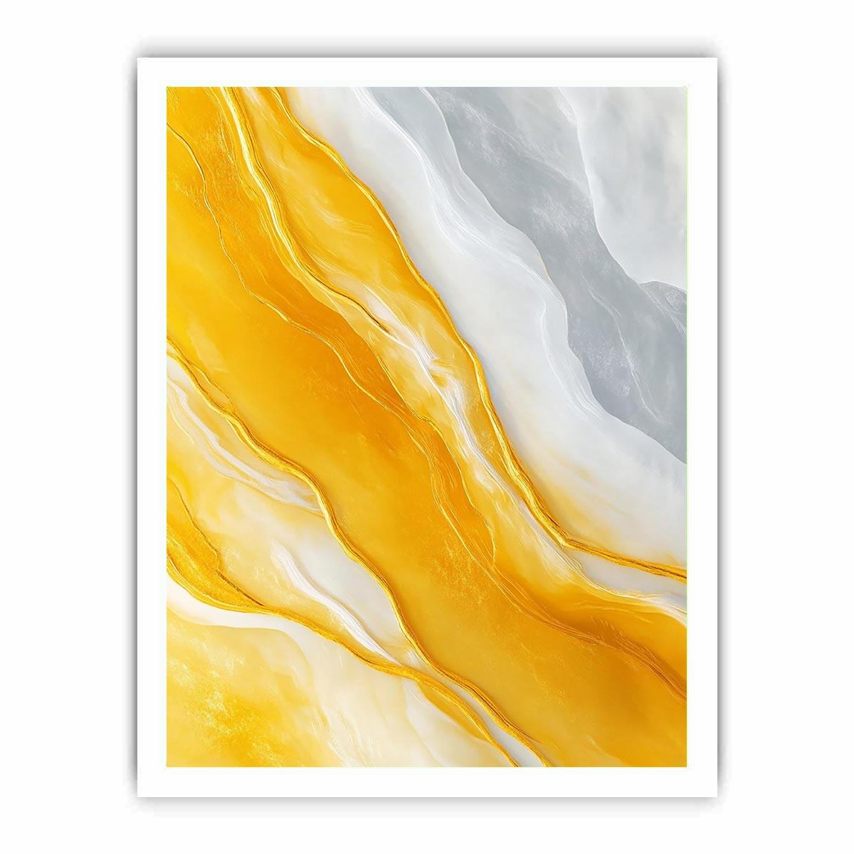 Gold marble abstract artwork