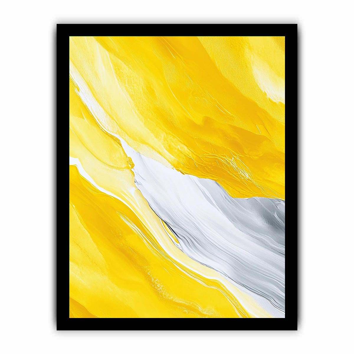 Yellow marble abstract Canvas Print