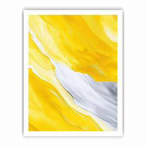 Yellow marble abstract Canvas Print