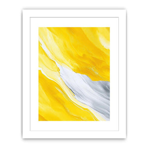 Yellow marble abstract Canvas Print