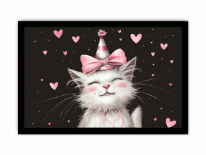 Cute kitten illustration Canvas Print