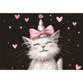 Cute kitten illustration Canvas Print
