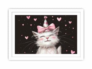Cute kitten illustration Canvas Print