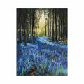 Bluebell forest landscape artwork