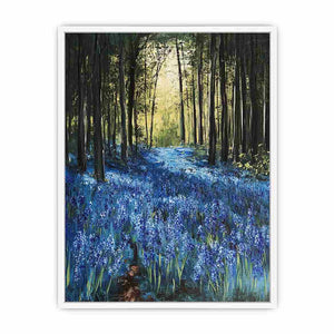 Bluebell forest landscape artwork