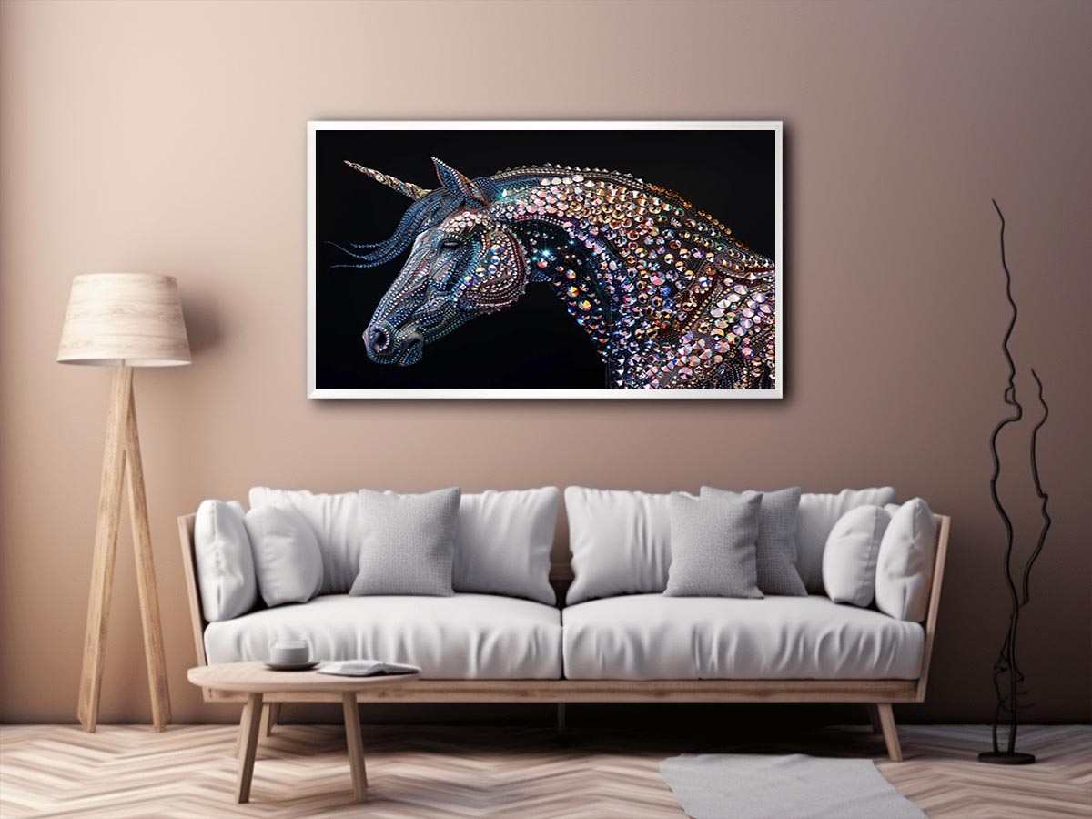 Crystal unicorn artwork
