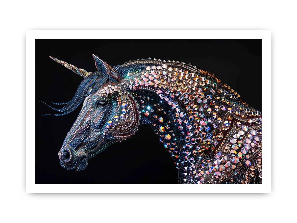 Crystal unicorn artwork
