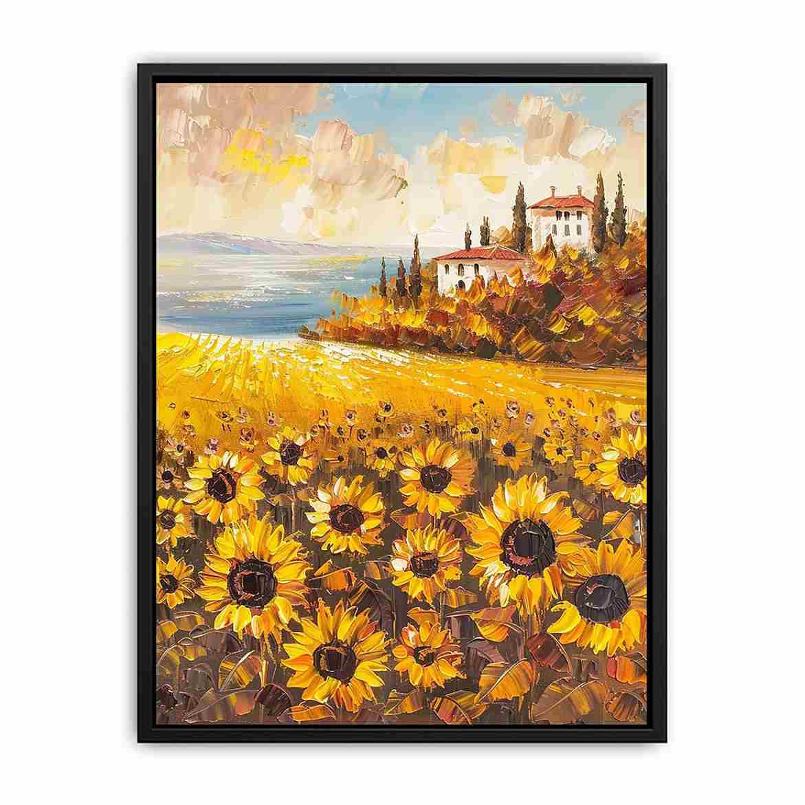 Sunflower field artwork