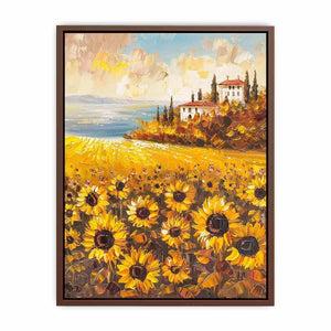 Sunflower field artwork