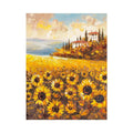 Sunflower field artwork