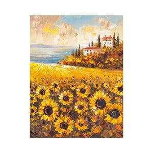 Sunflower field artwork