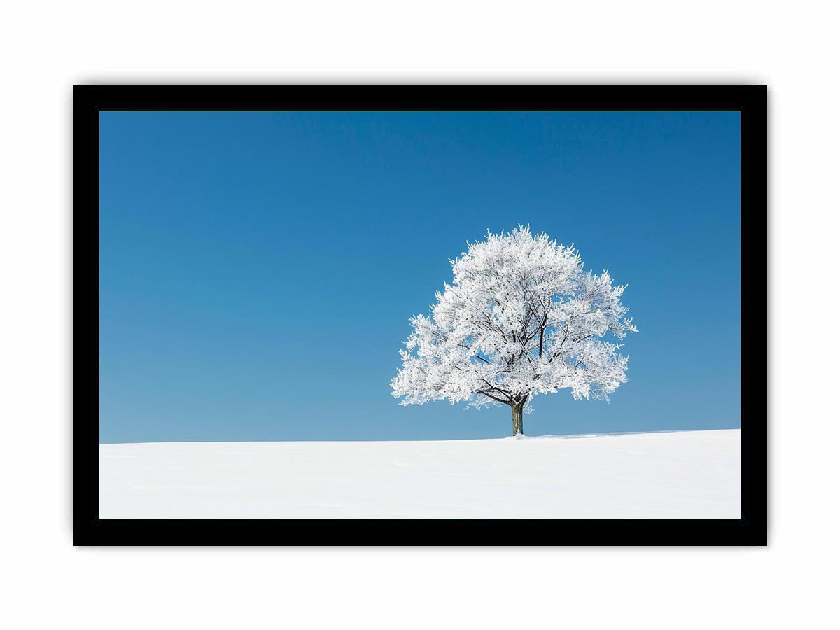 Minimal winter tree Canvas Print