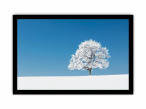 Minimal winter tree Canvas Print