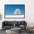 Minimal winter tree Canvas Print
