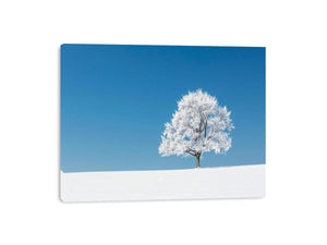 Minimal winter tree Canvas Print