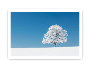 Minimal winter tree Canvas Print