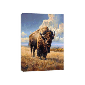 Majestic bison wildlife Canvas Print