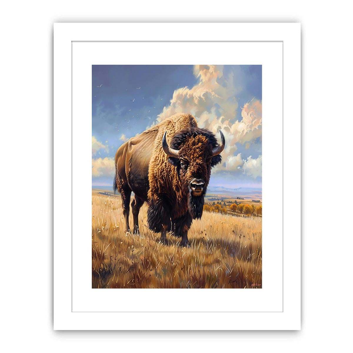 Majestic bison wildlife Canvas Print