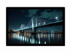 Modern bridge cityscape Canvas Print