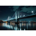 Modern bridge cityscape Canvas Print
