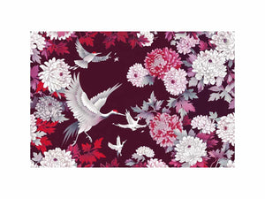 crane floral Canvas Print