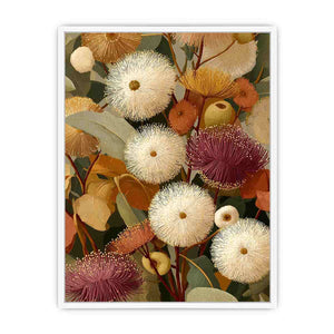 Earthy eucalyptus botanical Canvas Print