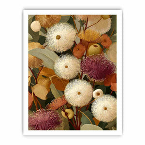 Earthy eucalyptus botanical Canvas Print