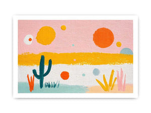 Playful abstract cactus Canvas Print
