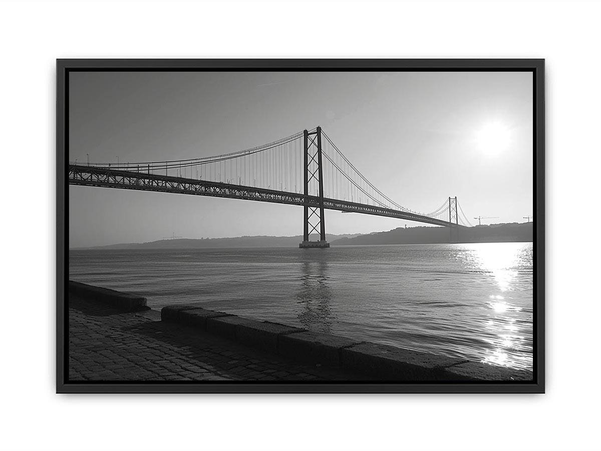Black and white bridge