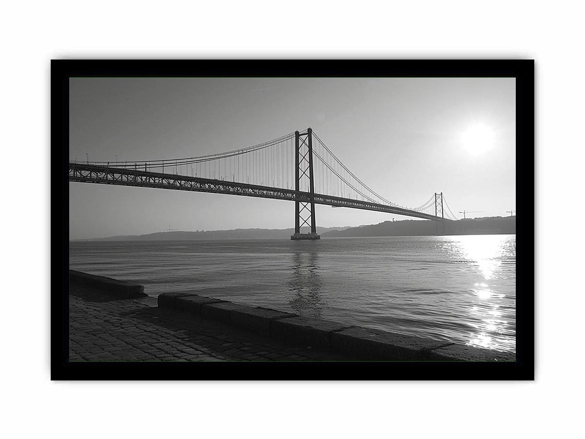 Black and white bridge