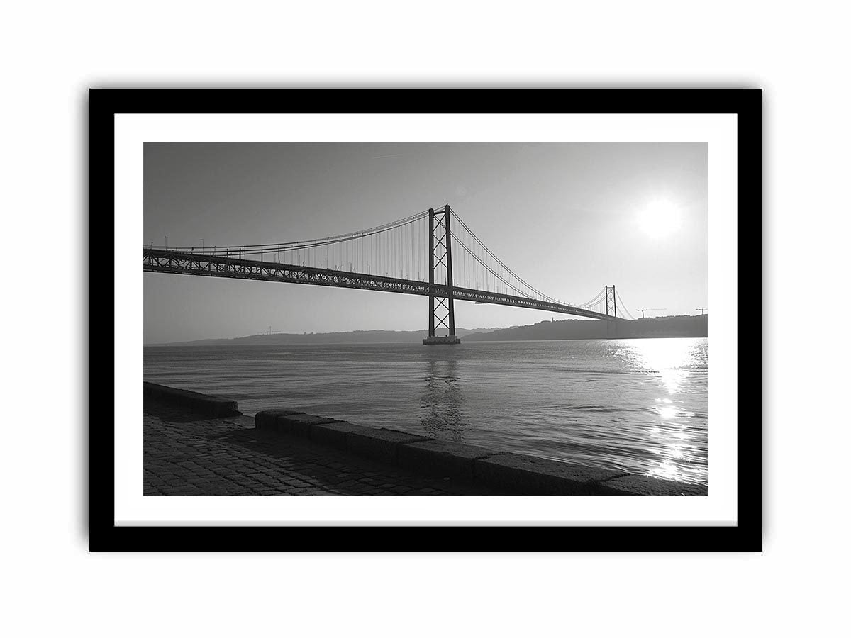 Black and white bridge