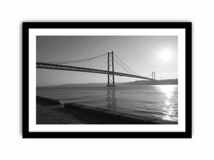 Black and white bridge