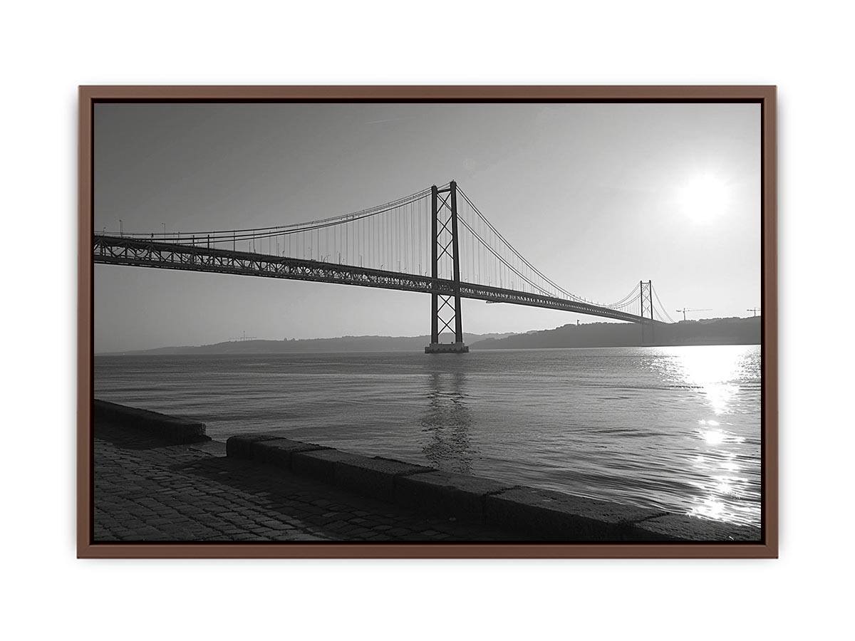 Black and white bridge