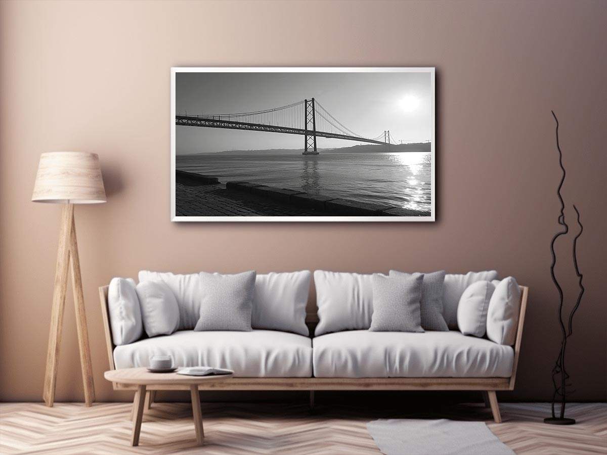 Black and white bridge