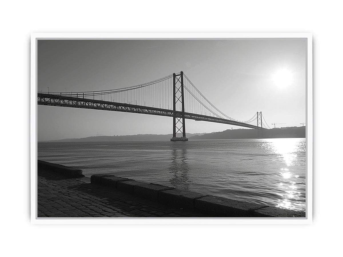 Black and white bridge
