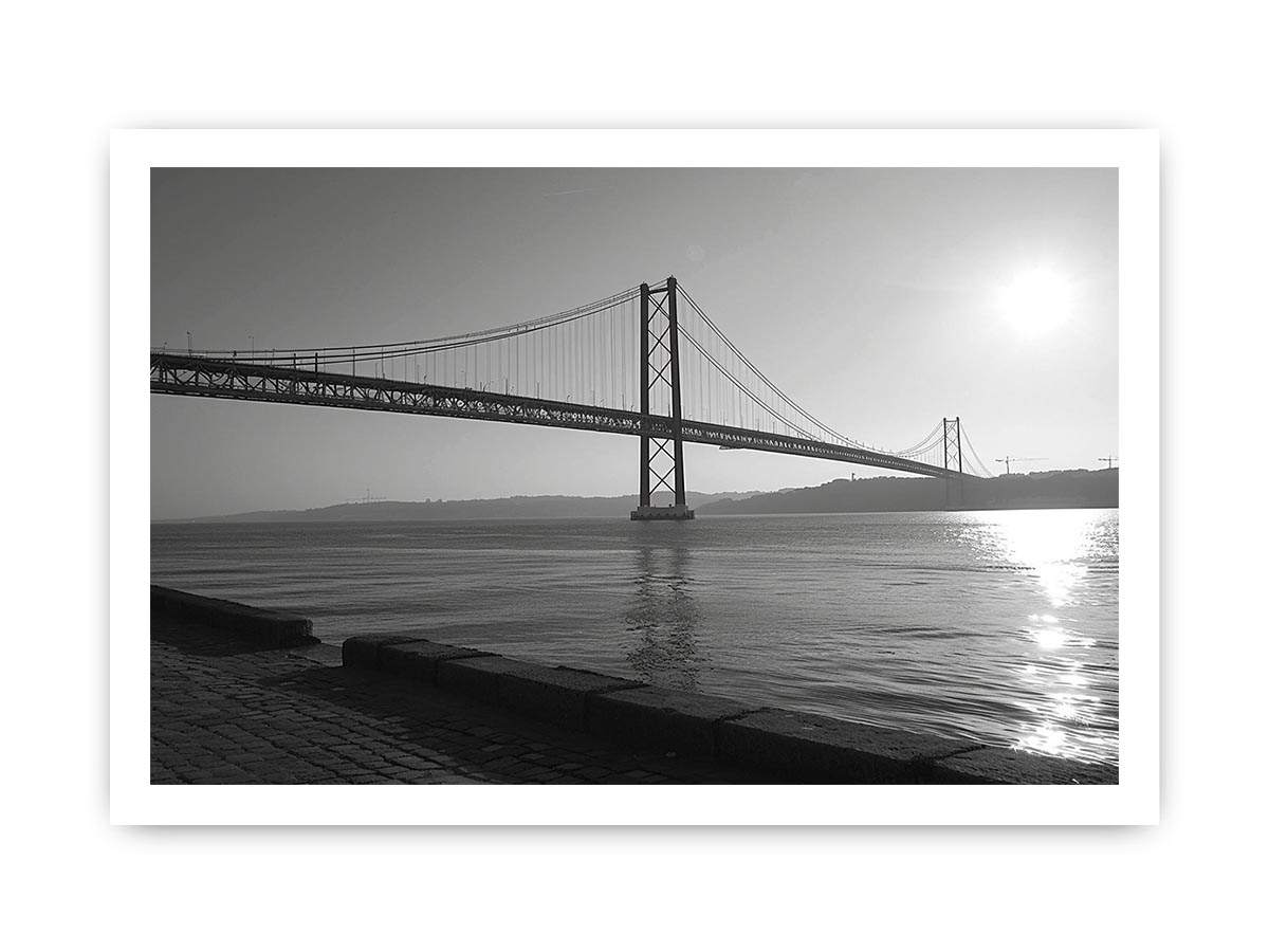 Black and white bridge