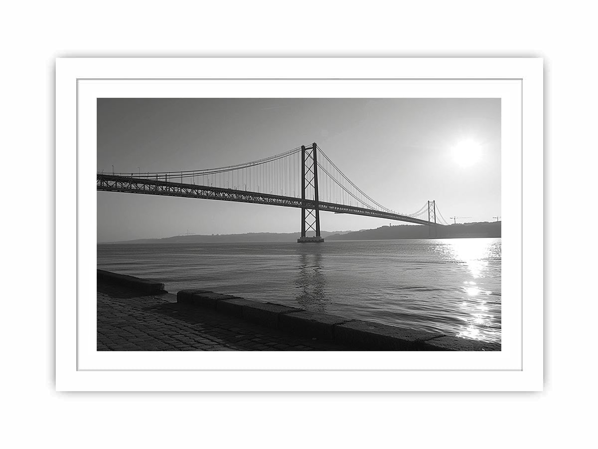 Black and white bridge