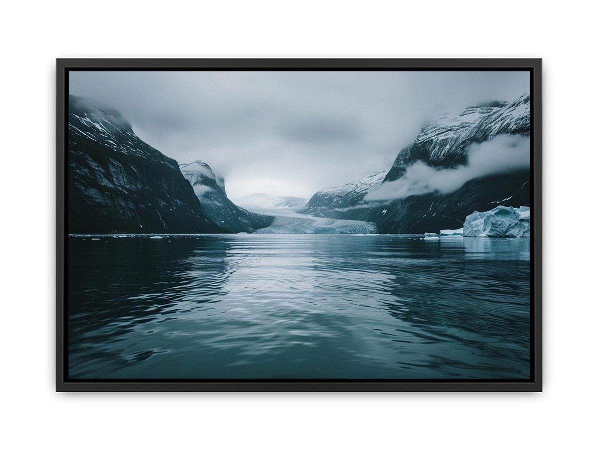Glacier fjord artwork