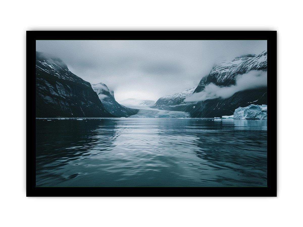 Glacier fjord artwork